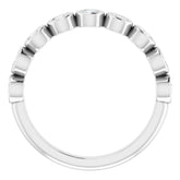 14K White 1/2 CTW Natural Diamond Anniversary Band